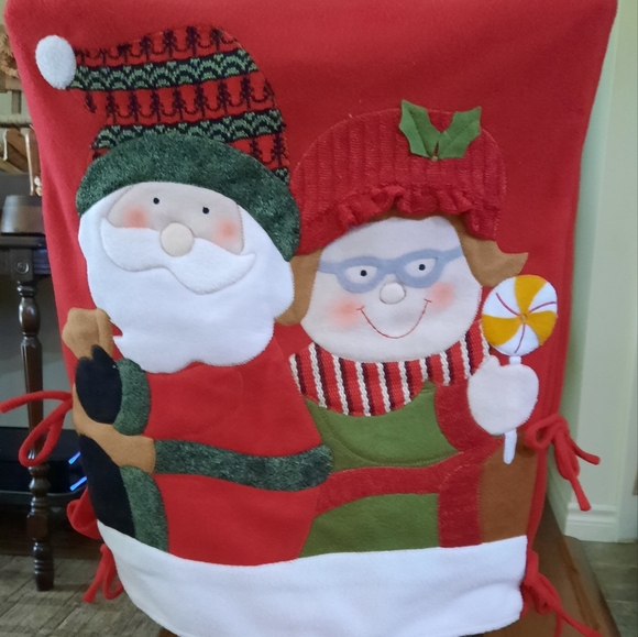 Vintage Christmas Patchwork Chair Covers - Picture 4 of 5